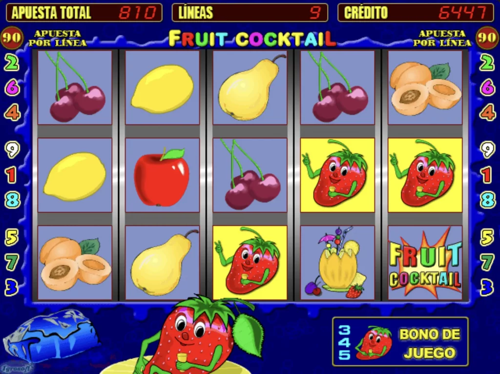 Fruit Cocktail Slot - revisión completa del juego frutillita