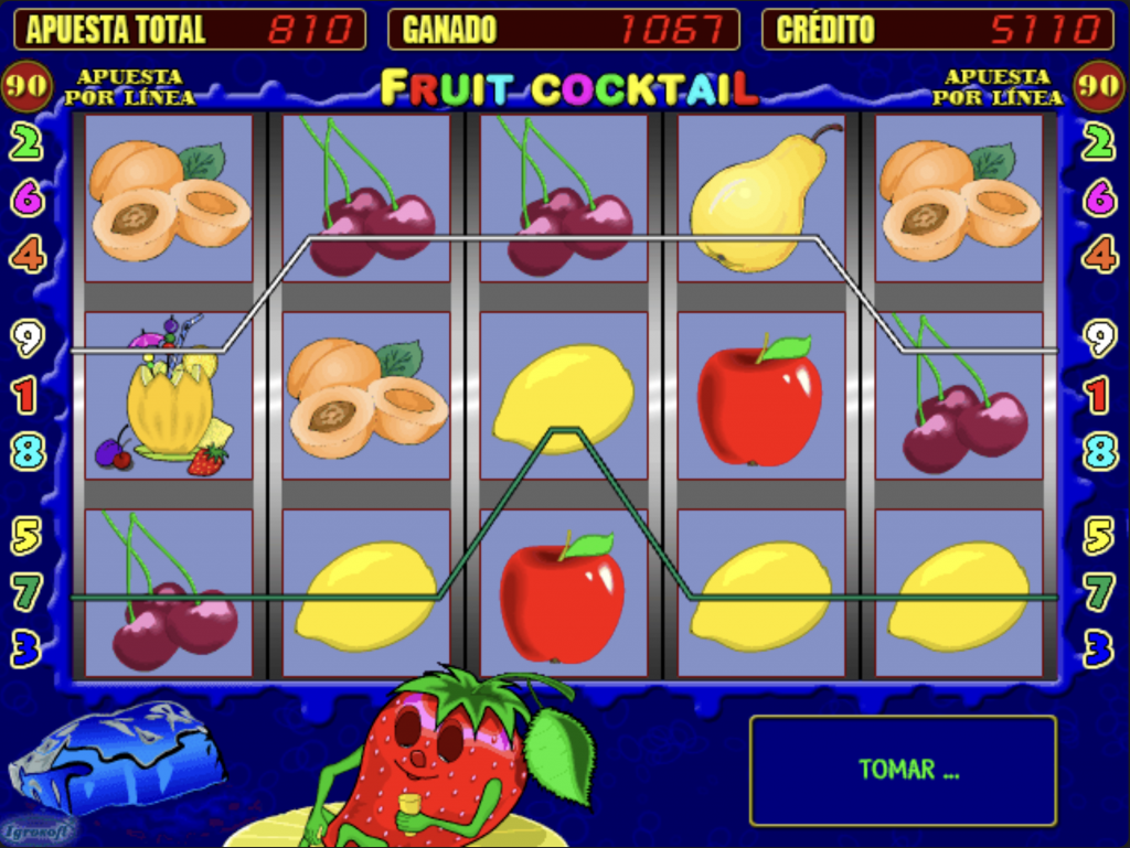 descripción del juego Fruit Cocktail